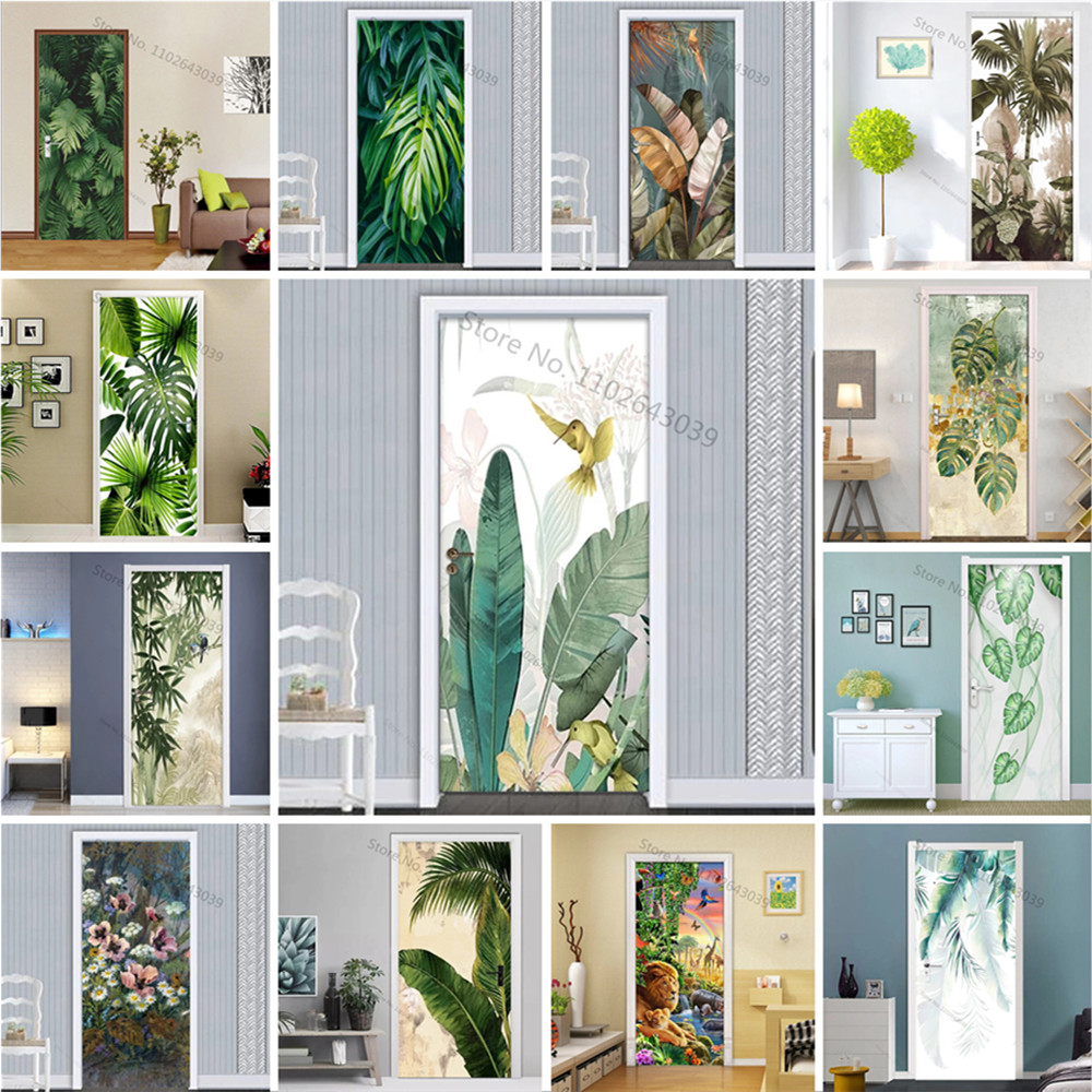 ذاتية اللصق الأخضر يترك الباب  - مراجعة Interior Design Home وسعره
