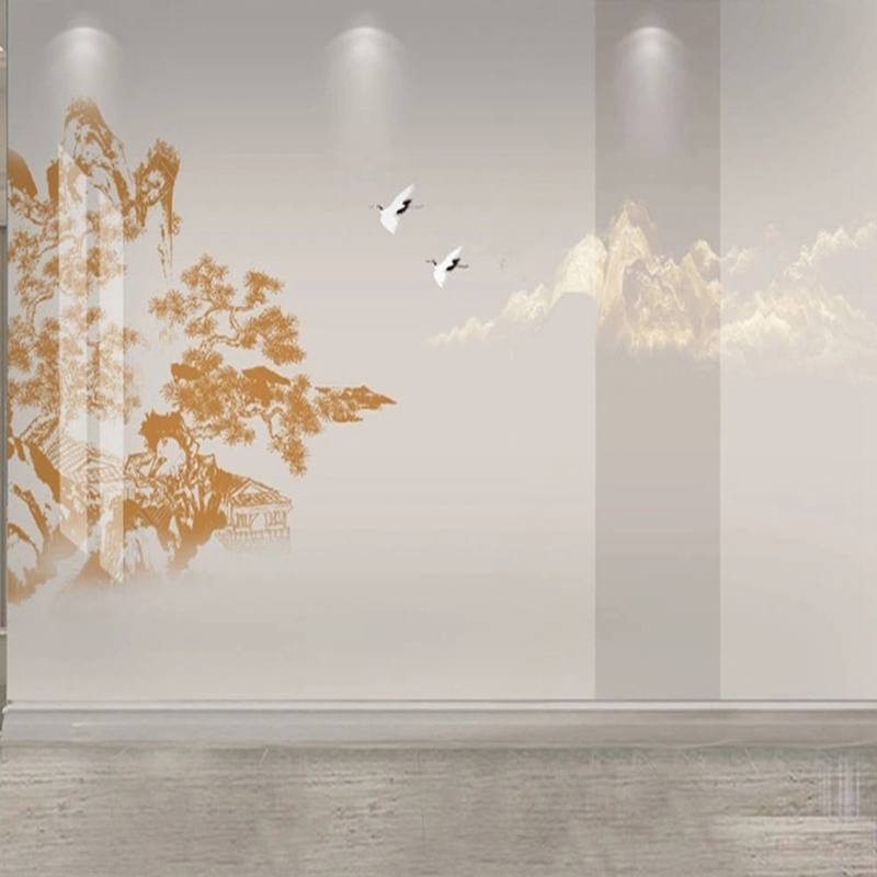ورق حائط جداري صيني أنيق مرسوم - مراجعة Interior Design Landscape وسعره