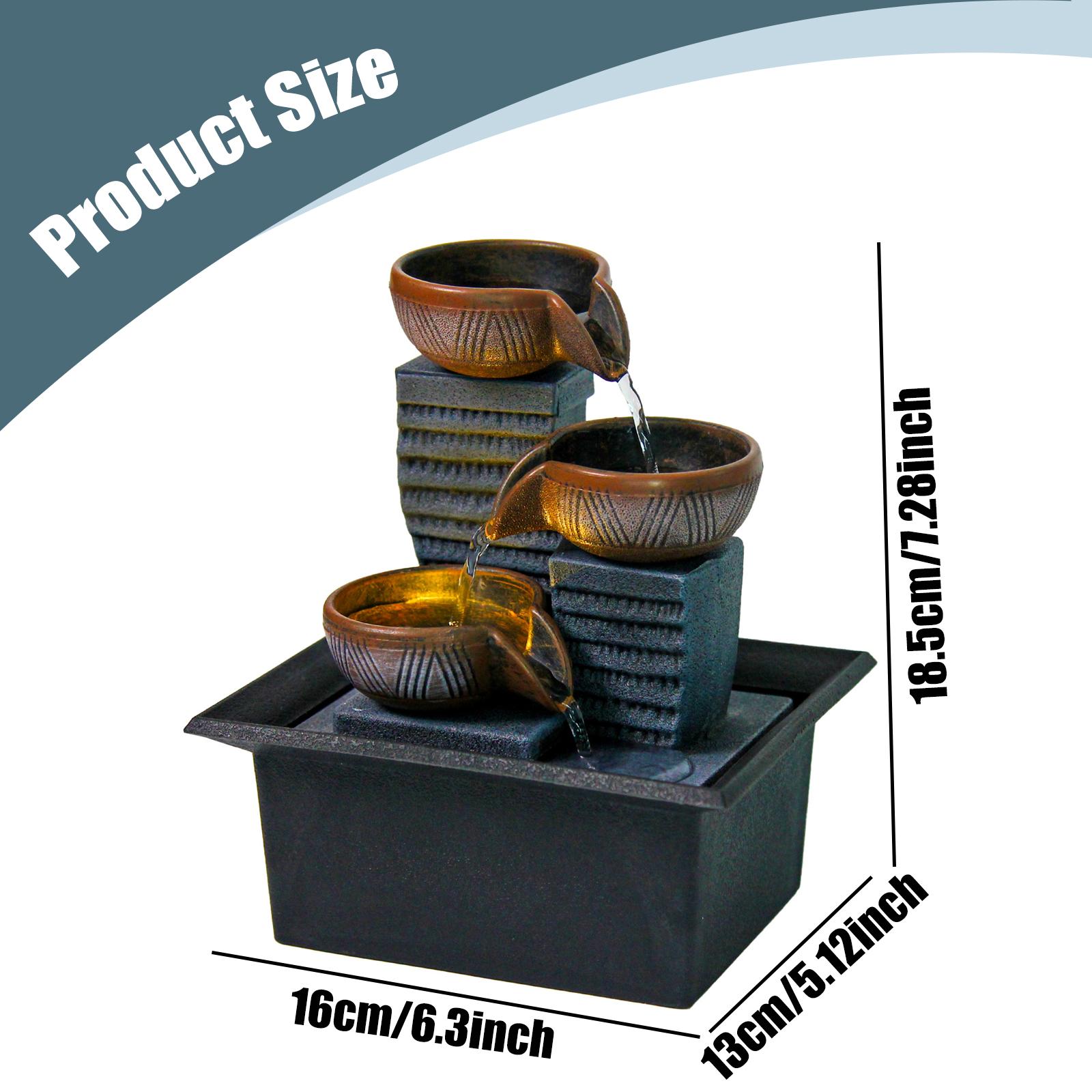 نافورة مياه زخرفية للطاولة بتص - مراجعة Interior Design Landscape وسعره