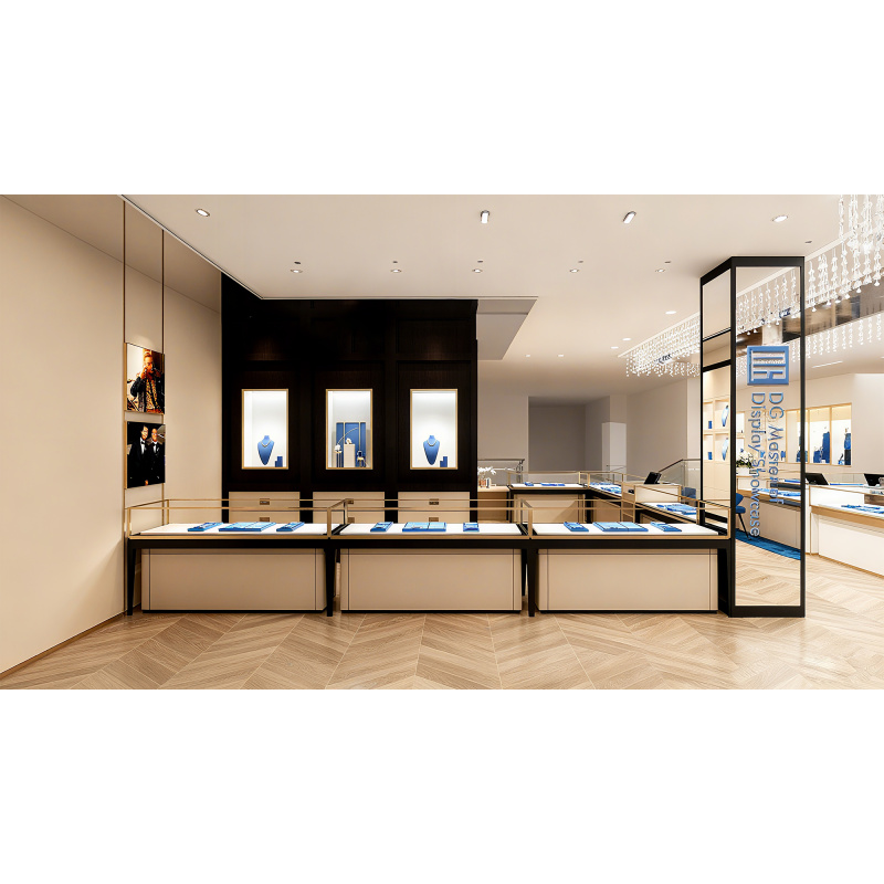 Custom.تصميم داخلي لمتجر مجوهر - مراجعة Interior Design Lighting Layout وسعره
